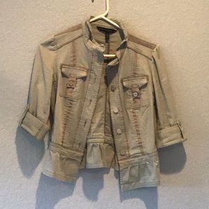 Light Green White House Black Market Jacket